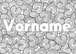 Kostenlose Malvorlage Herz Ich liebe dich Komplexe Ausmalbilder Zentangle Dekorativer Hintergrund
