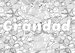 Free colouring Vehicles Boat Shellfish Complex colouring pages Starfish Marine or aquatic animals Marine vehicles Decorative background
