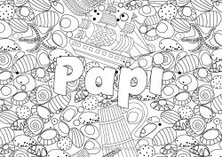 Coloriage gratuit Véhicules Bateau Coquillages Coloriages complexes Étoile de mer Animaux marins ou aquatique Véhicules maritimes Fond décoratif