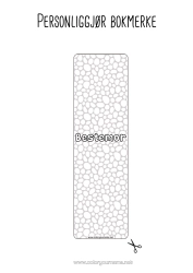 Gratis fargelegging Sommer Bokmerke Zentangle Geometriske former Sirkel, rund