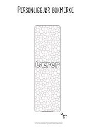 Gratis fargelegging Sommer Bokmerke Zentangle Geometriske former Sirkel, rund