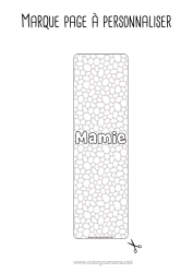 Coloriage gratuit Été Marque page Zentangle Formes géométriques Cercle, rond