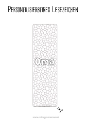 Kostenlose Malvorlage Sommer Lesezeichen Zentangle Geometrische Formen Kreis, rund