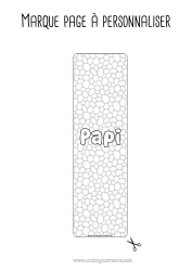 Coloriage gratuit Été Marque page Zentangle Formes géométriques Cercle, rond