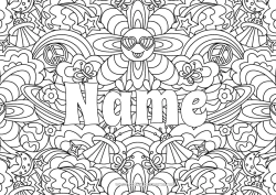 Coloring to customize Summer Sun Butterfly Space Rainbow Alien Planets And Solar System Moon Complex Coloring Pages Zentangle Insects Astronomy Sunglasses
