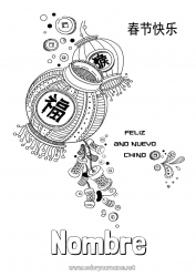 Dibujo libre Año Nuevo chino Linterna china