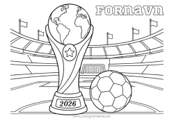 Gratis fargelegging Fotball Fotball Kopp, trofé, medalje Lagidrett Konkurranser og priser Kopp, trofé Stadion