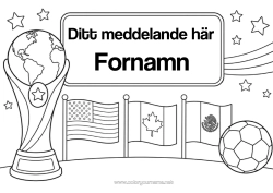 Gratis färgläggning Fotboll Sport Kopp, trofé, medalj Flagga Tävlingar och utmärkelser Kopp, trofé