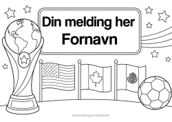 Gratis fargelegging Fotball Sport Kopp, trofé, medalje Flagg Konkurranser og priser Kopp, trofé