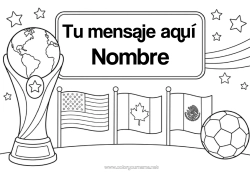 Colorear gratis Balón de fútbol Copa, trofeo, medalla Bandera Competitions and Rewards Copa, trofeo
