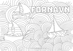 Gratis farvelægning Hav Køretøjer Båd Sejlbåd Komplekse farvelægninger Zentangle Søfartøjer Bølger