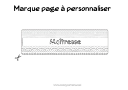 Coloriage gratuit Activités enfants Marque page Formes géométriques
