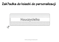 Kolorowanka za darmo Aktywności dla dzieci Zakładka do książki Formy geometryczne