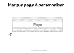 Coloriage gratuit Activités enfants Marque page Formes géométriques
