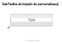 Kolorowanka za darmo Aktywności dla dzieci Zakładka do książki Formy geometryczne