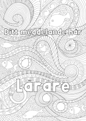 Gratis färgläggning Fisk Komplexa målarbilder Zentangle Marina djur eller vattenlevande djur Vågor