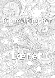 Gratis fargelegging Fisk Komplekse fargelegginger Zentangle Marin eller akvatisk dyr Bølger