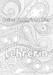 Kostenlose Malvorlage Fisch Komplexe Ausmalbilder Zentangle Meeres- oder Wasserlebewesen Wellen