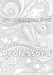 Desenho grátis Peixe Colorações Complexas Zentangle Animais marinhos ou aquáticos Ondas