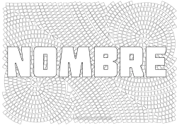 Colorear para personalizar Arte Formas geométricas Mosaicos Fondo decorativo Cuadrado