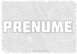 Pagină de colorat personalizată Art - artă Forme geometrice Mozaicuri Fundal decorativ Pătrat