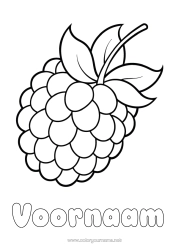 Gratis kleurplaat Fruit Bramen