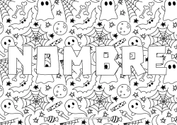 Colorear para personalizar Murciélago Fantasma Halloween Aves Y Mamíferos Voladores Telaraña Fondo Decorativo