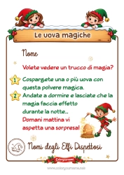 Colorare per personalizzare Elfo di Natale Missione dell'Elf di Natale Uovo Scherzi e Idee per Elfi di Natale