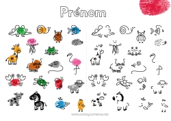 Coloriage gratuit Mouton Dinosaures Girafe Zèbre Tortue Baleine Activités enfants Animal Vache Escargot Crabe Animaux marins ou aquatique Reptiles Animaux de la ferme Animaux sauvages d'Afrique Autres animaux du monde Bison Empreinte de doigt