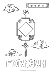 Gratis farvelægning Kinesisk nytår