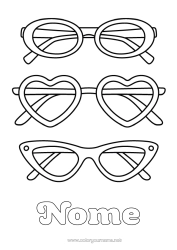 Desenho para personalizar Óculos