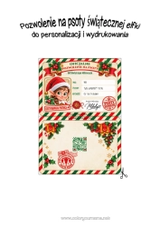 Pozwolenie na psikusy od psotnej elfki: za darmo, do personalizacji i wydrukowania