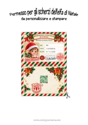 Permesso per fare scherzi della piccola spiritella: gratuito, personalizzabile e stampabile