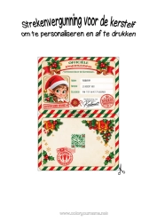 Vergunning voor de ondeugende elf: gratis, aan te passen en af te drukken