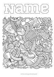Free colouring Football Football Sport Team sports
