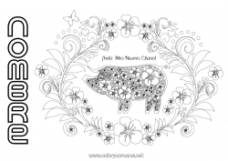 Dibujo libre Cerdo Año Nuevo chino Animales de granja