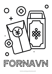 Gratis farvelægning Kinesisk nytår