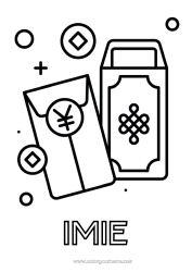 Kolorowanka za darmo Chiński Nowy Rok