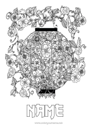 Colouring to customise Chinese New Year Chinese Lantern