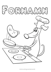 Färgläggningssida att anpassa Kyndelsmässan Pannkakor Karneval Fettisdagen
