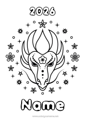 Free colouring Dragon Animal Chinese New Year Dragons, unicorns, and fantastical creatures