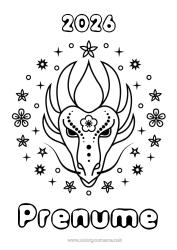 Pagină de colorat gratuită Dragon Animal Anul Nou Chinezesc Dragoni, unicorni și animale fantastice