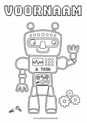 Gratis tekening Schattig Robot