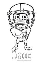 Rysunek za darmo Przebranie Sport Karnawał Super Bowl Sporty drużynowe
