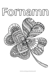 Gratis färgläggning Mandala Klee