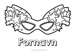 Gratis fargelegging Kostyme Maske Karneval