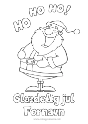 Farvelægningssiden tilpasning Julemanden Jul 