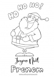 Dessin gratuit Père Noël Noël