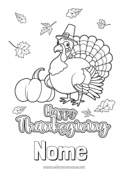 Disegno gratuito Thanksgiving Tacchino Animali da fattoria