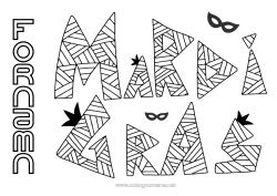 Gratis färgläggning Karneval Fettisdagen